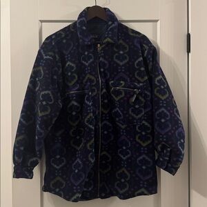 Patagonia  OVERSIZED Small Rare Vintage  Fleece Synchilla Overshirt Aztec Jacket